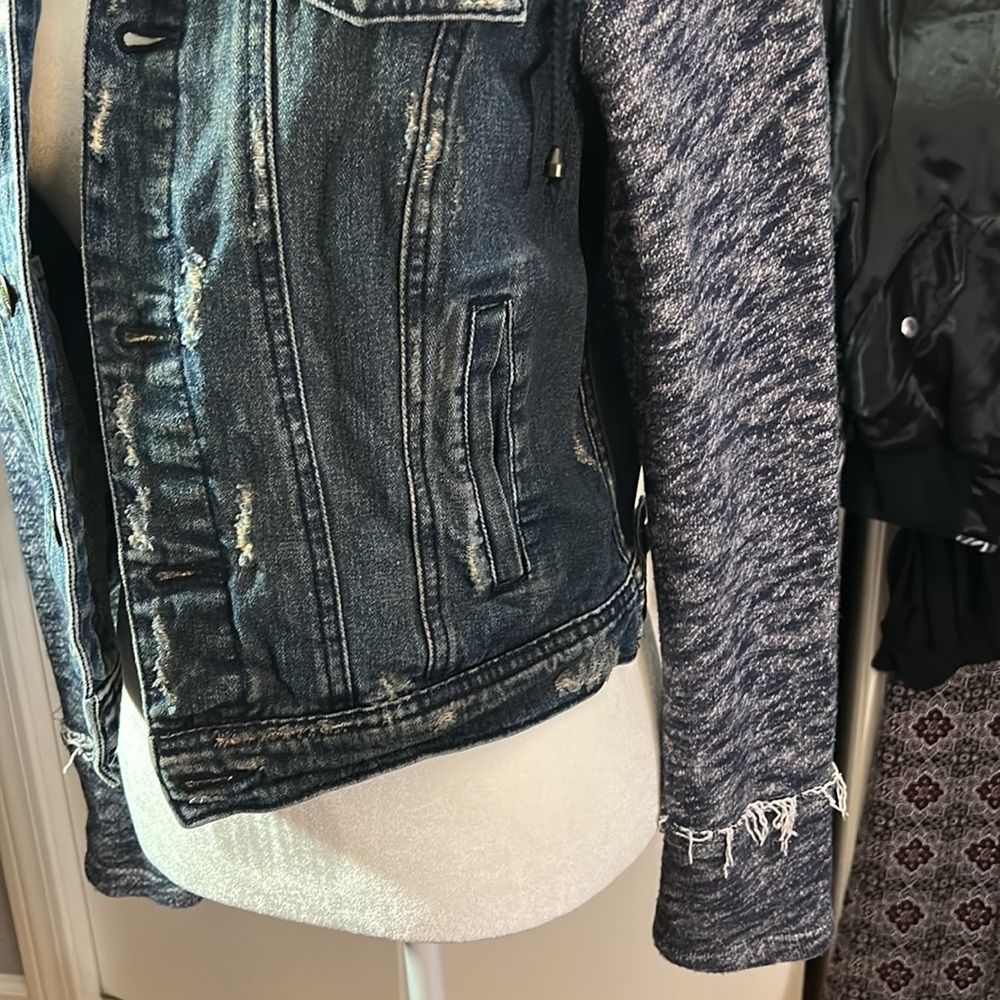 Free people hooded denim jacket - Picture 3 of 12